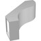 Ekena Millwork 5-in. W x 14-in. D x 18-in. H Geneva Architectural Grade PVC Knee Brace BRCP05X14X18GNV - alternate 5